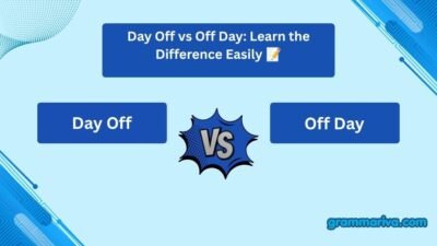Day Off vs Off Day