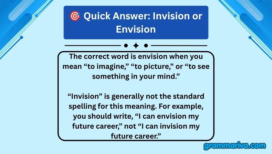 Invision or Envision