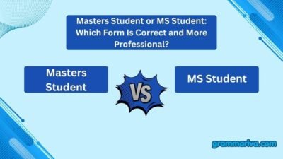 Masters Student or MS Student