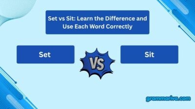Set vs Sit