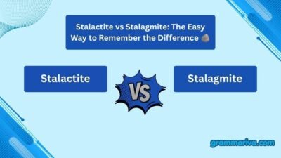 Stalactite vs Stalagmite