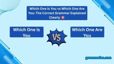 Which One Is You vs Which One Are You